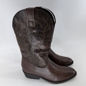 Rampage Women's Cowboy Cowgirl Brown Boots Size 9M Walden New Without‎ Box